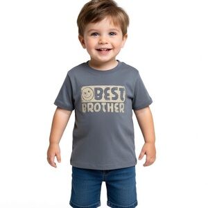 Toddler Boy Best Brother Short-Sleeve Graphic Tee - Blue
